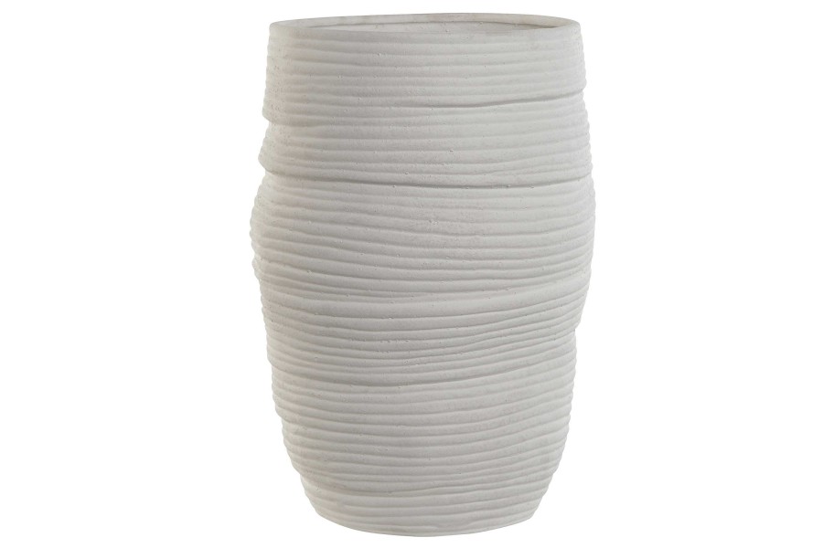 Detall ITEM Jarron Ceramica 27X27X37 Blanco Online