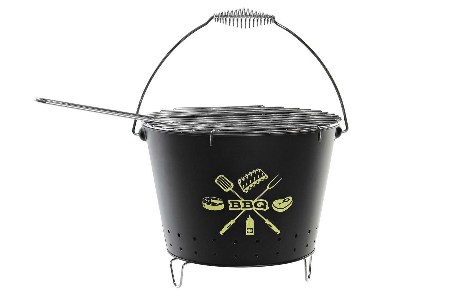 ITEM Barbacoa Metal 42X27X21 14 Negro Online