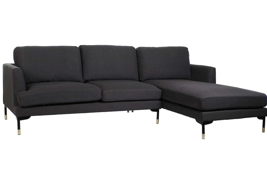 Detall ITEM Sofa Metal Poliester 250X160X85 Chaiselonge Gris Online