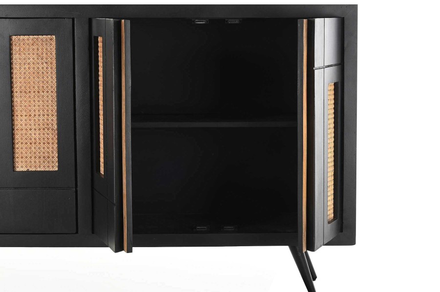 Detall ITEM Buffet Mango Ratan 160X40X90 Negro Best