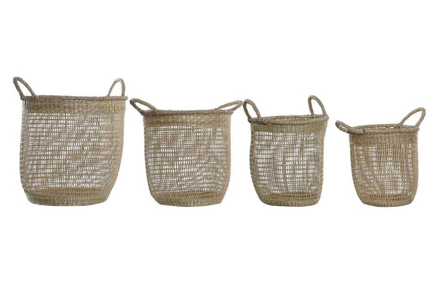 Detall ITEM Cesta Set 4 Seagrass 40X40X40 Natural Wholesale