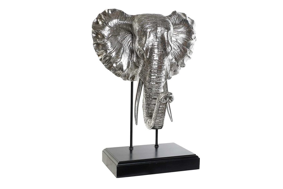 Detall ITEM Figura Resina Mdf 42X30X56 Elefante Plateado Online