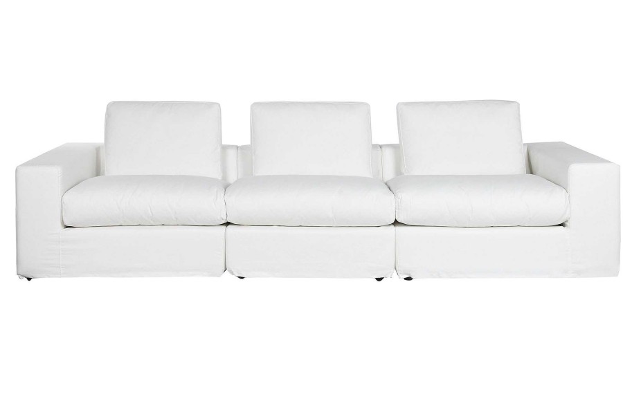 Detall ITEM Sofa Poliester Pluma 286X95,5X57 Blanco Hot