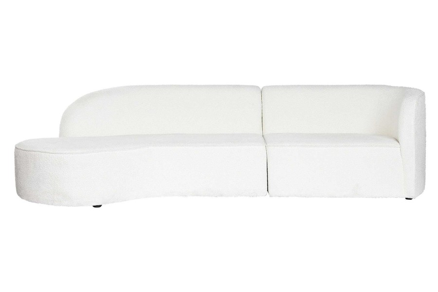 Detall ITEM Sofa Poliester 299X107X73 Bucle Blanco Best