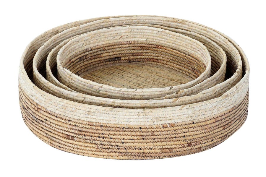 Detall ITEM Cesta Set 4 Junco Seagrass 56X56X13 Natural Clearance