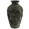 Detall ITEM Jarron Terracota 26X26X46,5 Envejecido Gris Oscuro Clearance