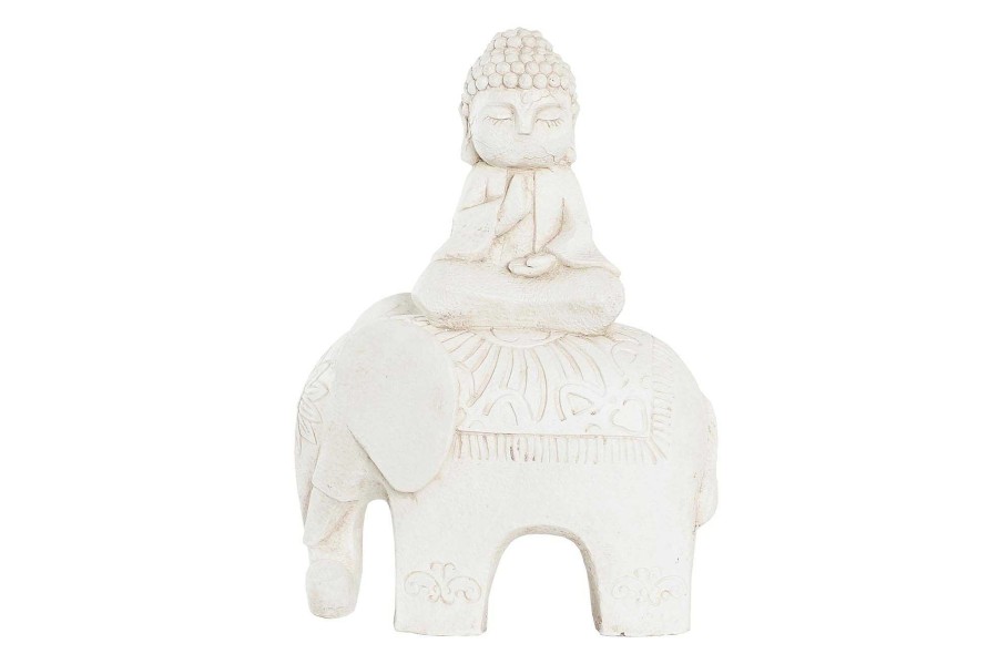 Detall ITEM Figura Magnesia 40X23X56 Buda Elefante Envejecido Hot