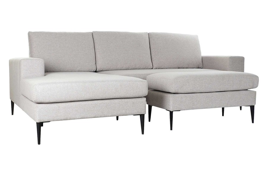 Detall ITEM Sofa Poliester Metal 240X160X88 Chaiselongue Gris New