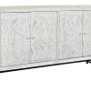 Detall ITEM Buffet Mango Metal 150X38X80 Mandala Blanco Best