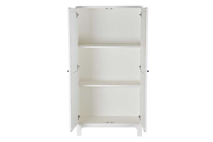 Detall ITEM Armario Abeto Ratan 80X40X160 Blanco Online