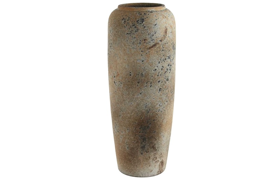 Detall ITEM Jarron Ceramica 20X20X50,5 Desgastado Marron Online