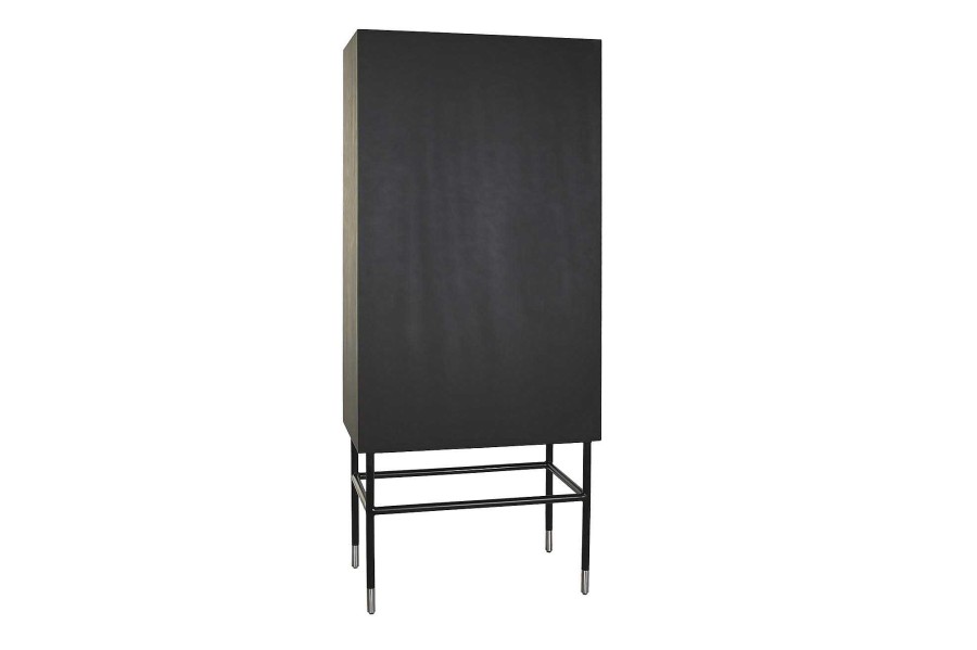 Detall ITEM Armario Hueso Resina 75X40X181 Taracea Negro Clearance