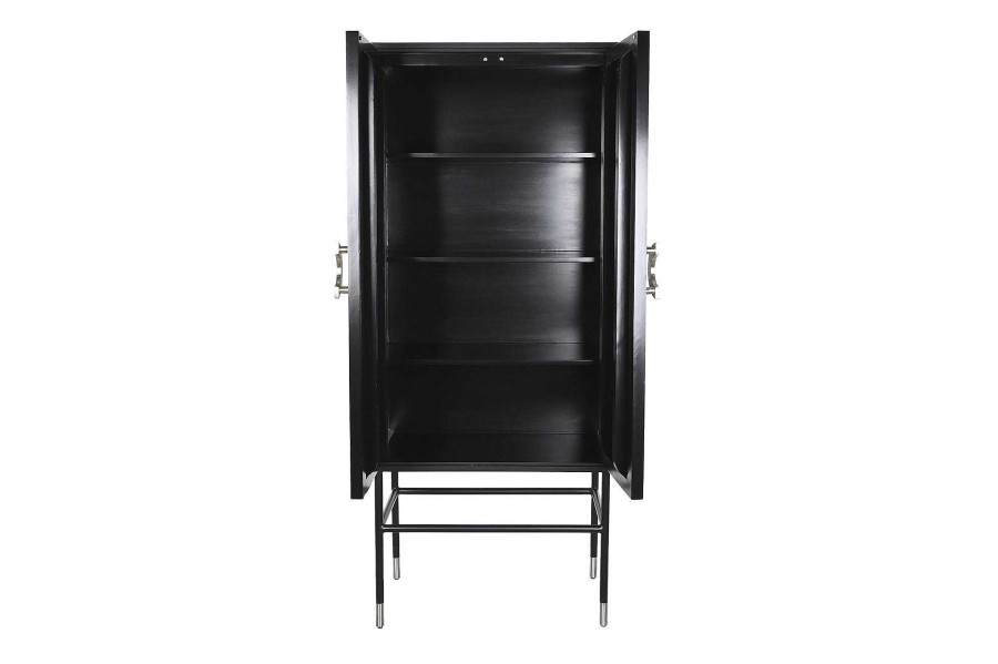 Detall ITEM Armario Hueso Resina 75X40X181 Taracea Negro Clearance