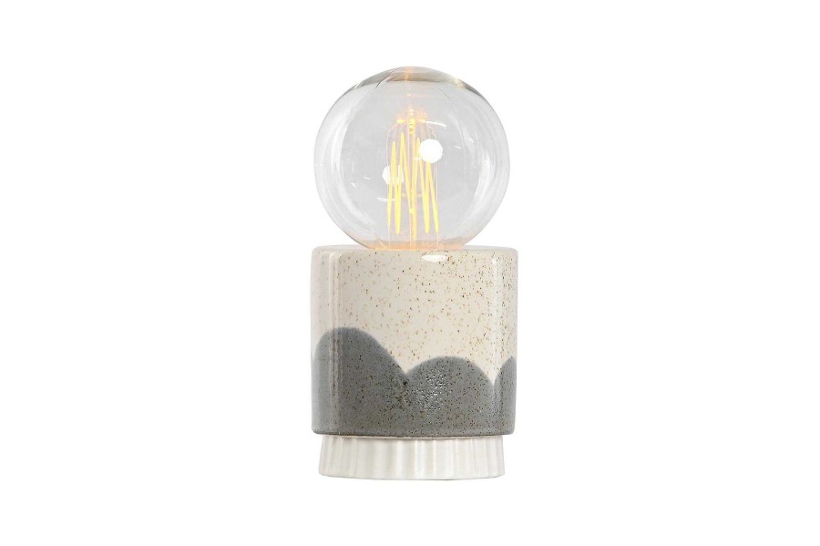 ITEM Decoracion Luminosa Led Ceramica 8,5X8,5X17 Blanco Wholesale