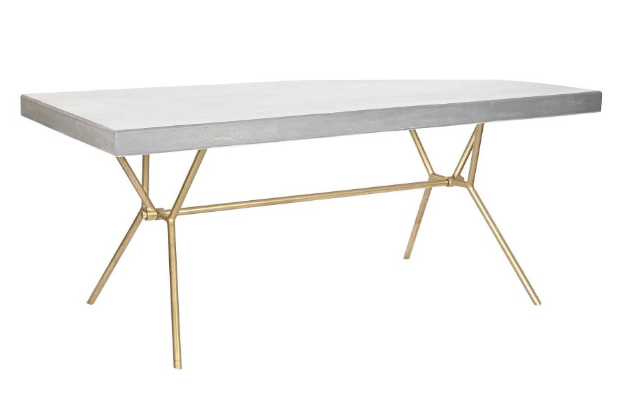 Detall ITEM Mesa Comedor Mango Laton 180X90X76 Rombo Blanco Best