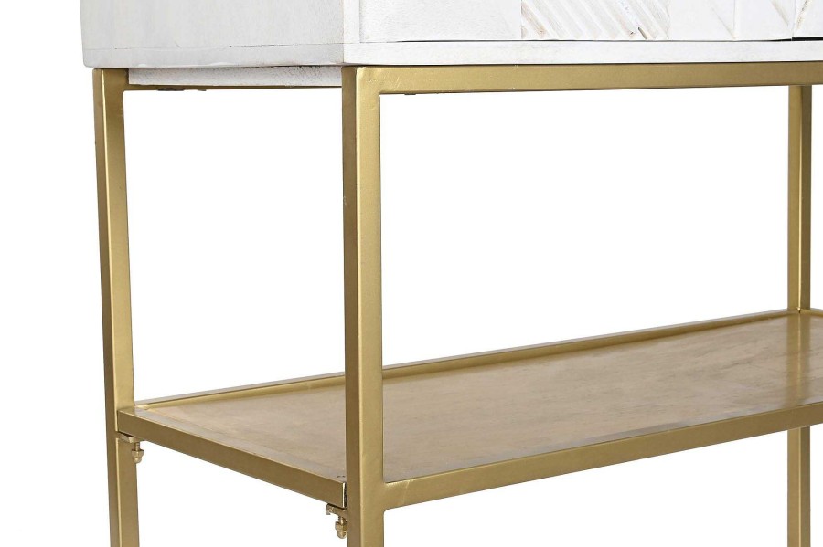 Detall ITEM Aparador Mango Metal 91X44X152 Blanco Wholesale