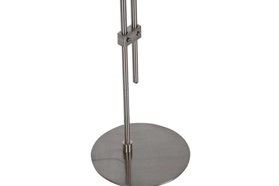 Detall ITEM Lampara Pie Metal 35,5X35,5X143 Plateado Hot