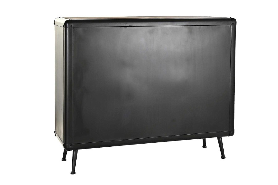 Detall ITEM Cajonera Abeto Metal 114X42X96 Negro Best