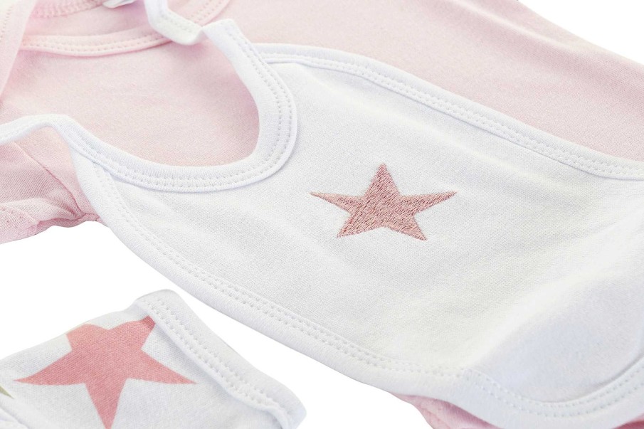 ITEM Bebe Set 7 Algodon 33X30 0-6 Meses Estrellas 2 Sur Wholesale