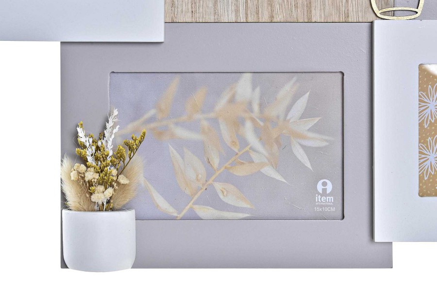 Detall ITEM Marco Multifoto Mdf Cristal 46X3X39 Flor 2 Surt. Wholesale