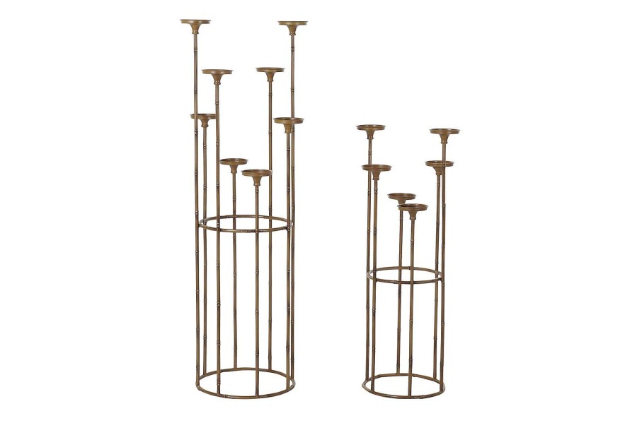 Detall ITEM Portavela Set 2 Metal 38X38X110 Cobrizo Best