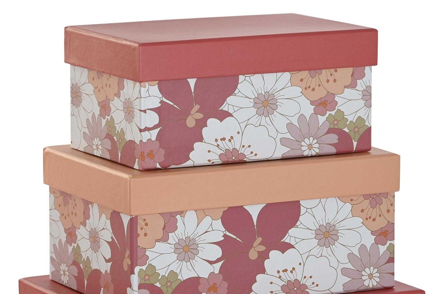 Detall ITEM Caja Set 10 Carton 43,5X33,5X15,5 Flores Fucsia Clearance