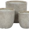 Detall ITEM Maceta Set 3 Magnesia Fibra Vidrio 44,5X44,5X43 Hot