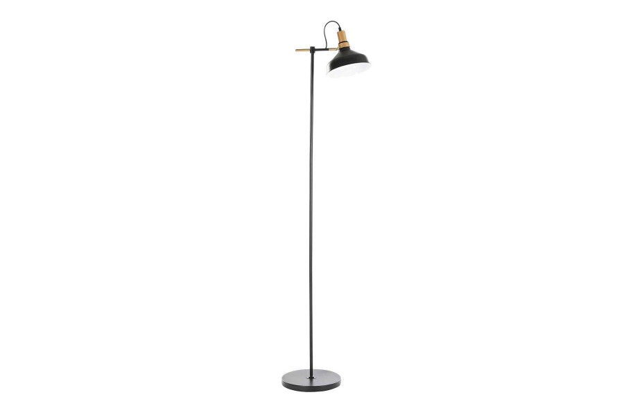 Detall ITEM Lampara Pie Metal 48X25X140 Negro Wholesale