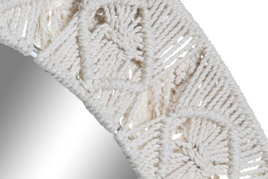 Detall ITEM Espejo Algodon 75X2X75 Macrame Blanco Clearance