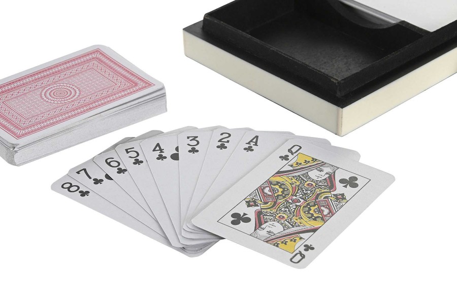 ITEM Juego Set 4 Resina 23X11,5X3,5 Cartas Blanco Online