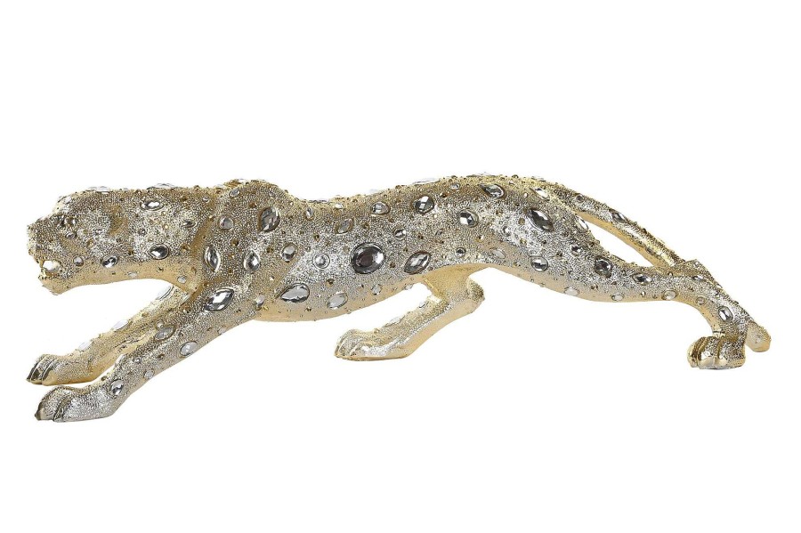 Detall ITEM Figura Resina 82,5X23X21 Leopardo Dorado Clearance