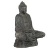 Detall ITEM Figura Terracota 67X50X95 Buda Sentado Gris Patina Wholesale