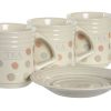 ITEM Cafe Set 6 Gres Metal 10X7X8 180Ml Topitos Beige Online