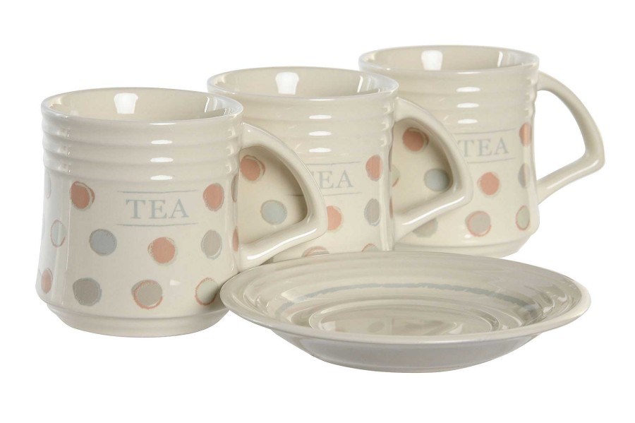 ITEM Cafe Set 6 Gres Metal 10X7X8 180Ml Topitos Beige Online