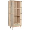 Detall ITEM Estanteria Abeto Ratan 88X36X180 Natural Hot