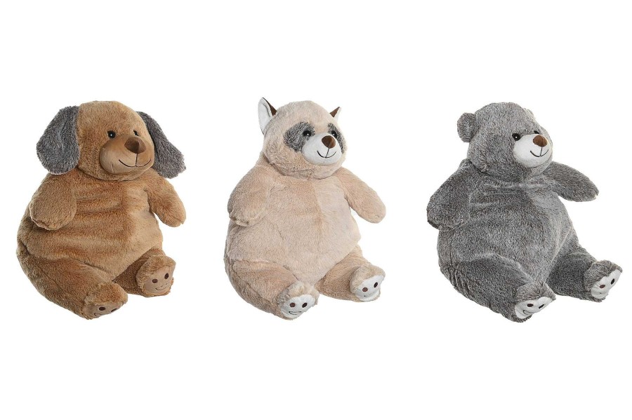 ITEM Peluche Poliester 25X25X35 Animal 3 Surt. Wholesale