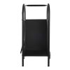 Detall ITEM Lenera Set 3 Acero Plastico 42X36X81 Carrito Negro Wholesale