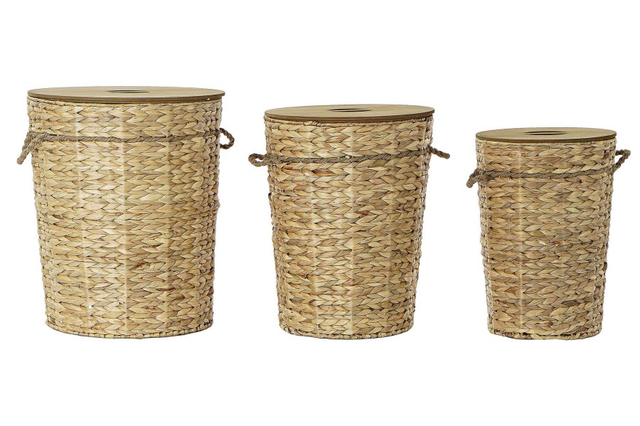 Detall ITEM Cesta Ropa Set 3 Fibra 44X44X54 Natural Clearance