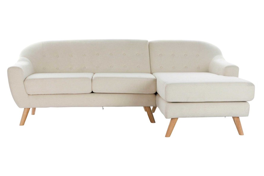 Detall ITEM Sofa Poliester Rubberwood 226X144X84 Chaiselongue Hot