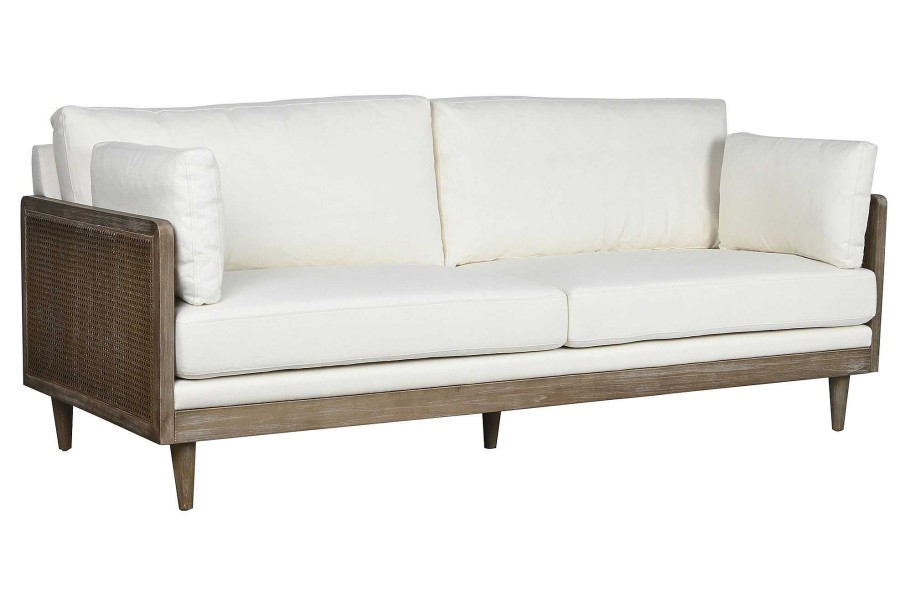 Detall ITEM Sofa Ratan Poliester 208X86X88 Natural Wholesale