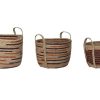 Detall ITEM Cesta Set 3 Seagrass 38X38X41 Natural Clearance