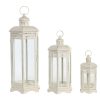 Detall ITEM Farola Set 3 Hierro Cristal 23X20X55 Desgastado Hot