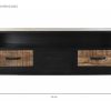 Detall ITEM Mueble Tv Mango Metal 125X40X55 Negro Clearance