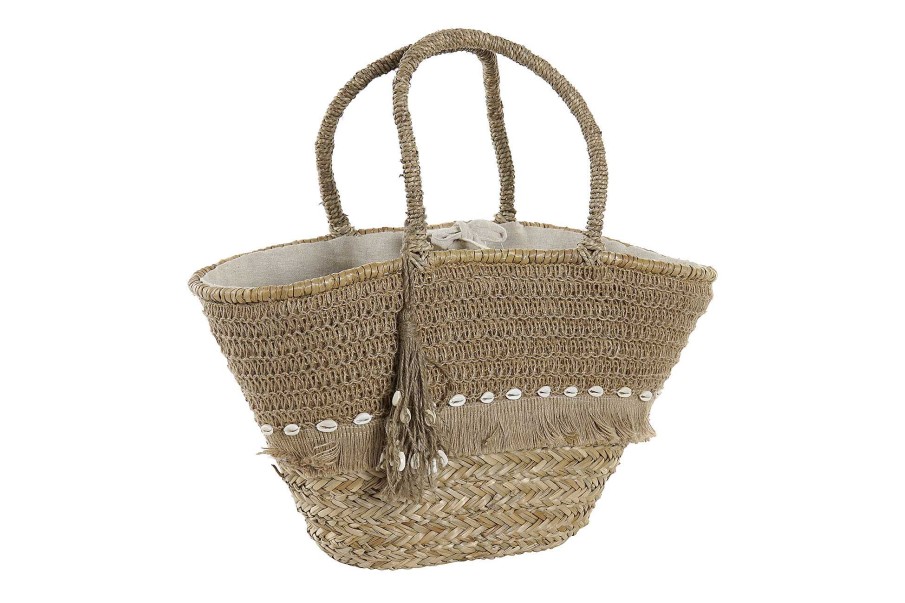 ITEM Bolso Seagrass Yute 53X15X51,5 40942,5 Conchas Wholesale