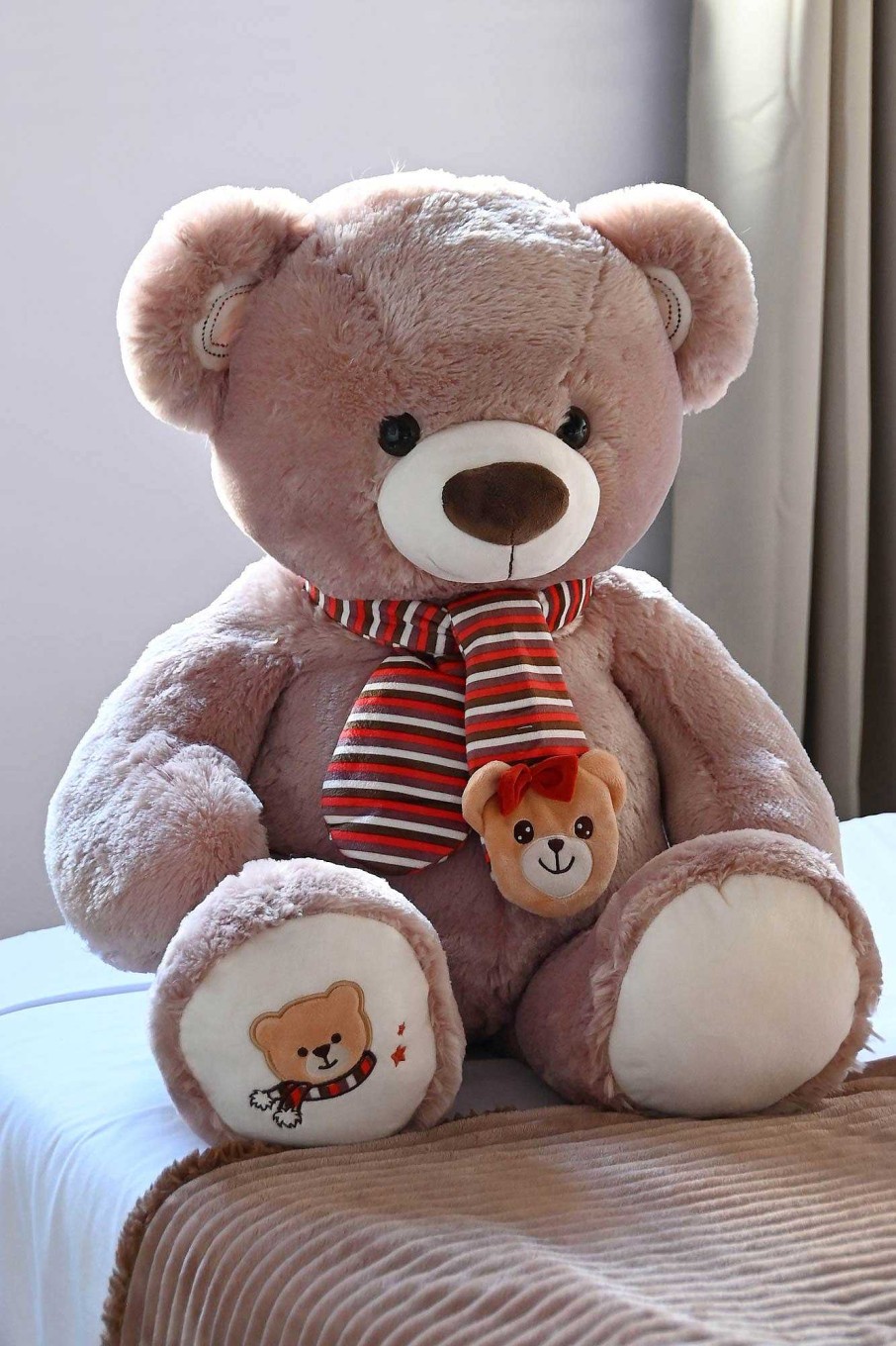 Detall ITEM Peluche Poliester 50X30X60 Oso Marron Wholesale