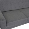 Detall ITEM Sofa Poliester Rubberwood 230X144X84 3 Plazas Gris Best