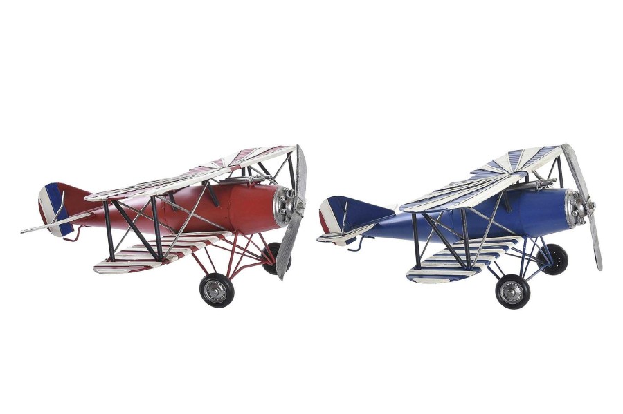 Detall ITEM Vehiculo Decoracion Metal 45X38X16 Avion 2 Surt. Online