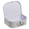 ITEM Caja Set 3 Carton Metal 28X9,5X20 Blanco Wholesale