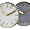 Detall ITEM Reloj Pared Aluminio Cristal 35,5X4,2X35,5 2 Surt. New