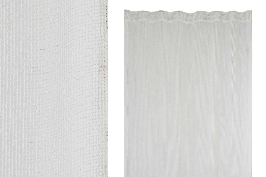 ITEM Cortina Poliester 140X260X260 Rejilla Blanco Best